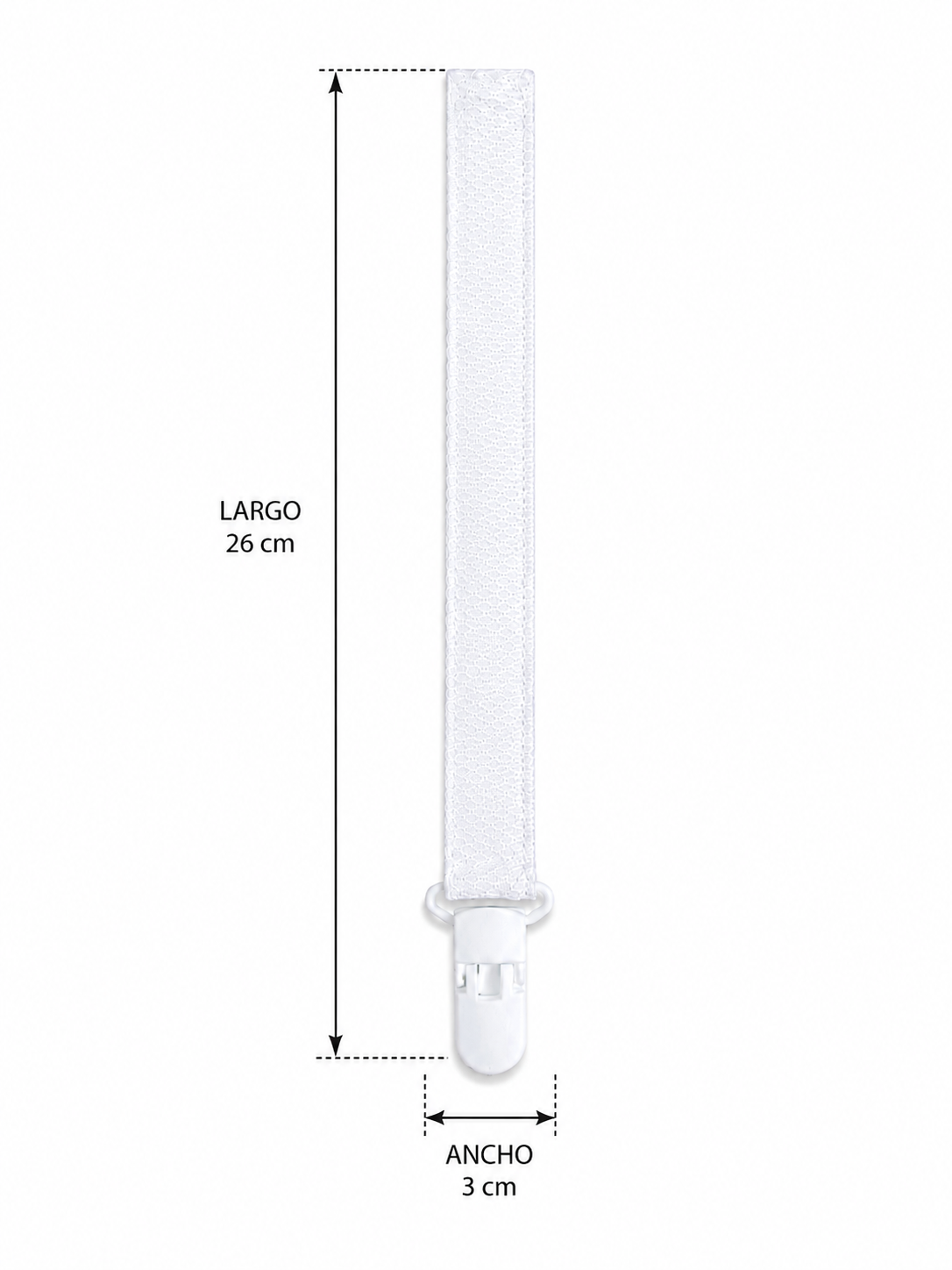 Chupetero de pique blanco