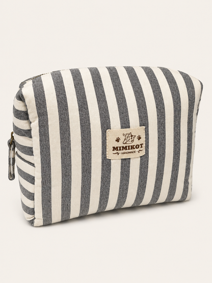 neceser rayas gris