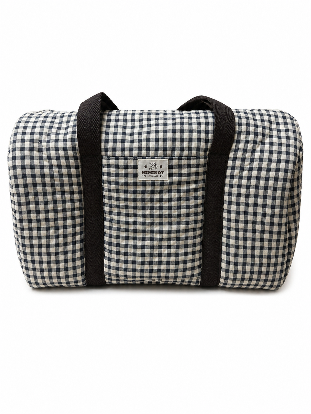 Pack bolso de viaje y neceser Vichy camel