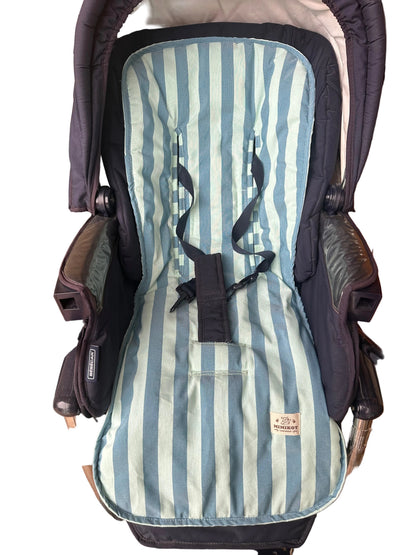 Pack bolso y colchoneta rayas