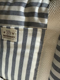 Bolso de viaje, maternidad rayas gris