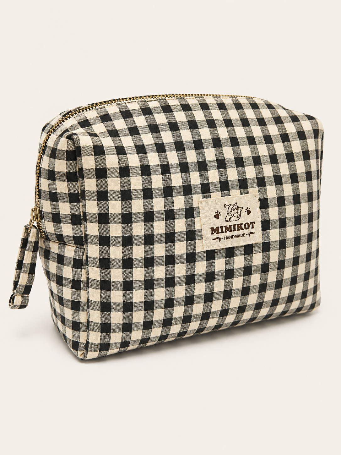 Pack bolso de viaje y neceser Vichy camel