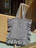 Tote Bag vichy negro