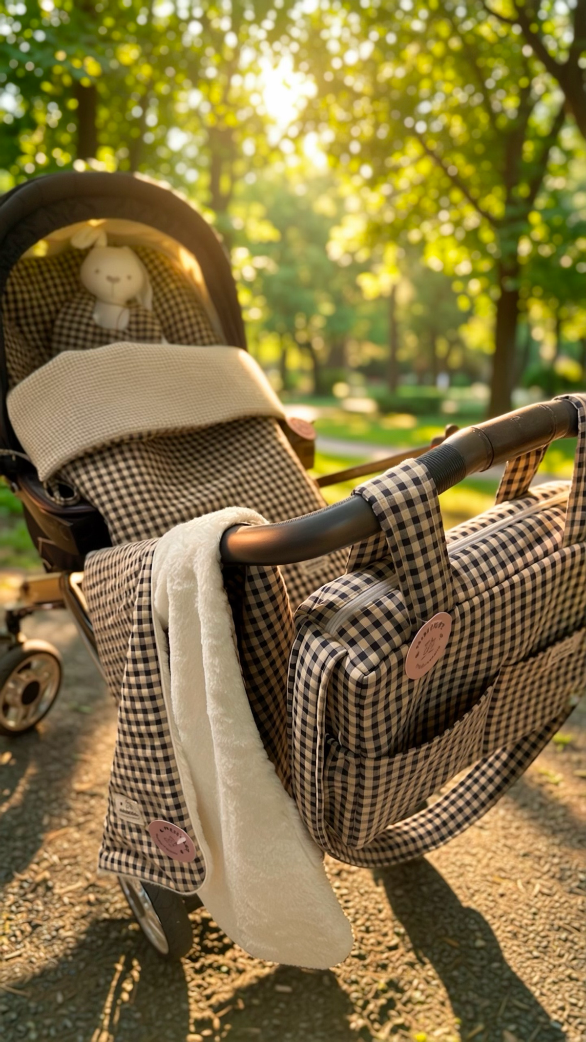 Saco silla de entretiempo Vichy camel