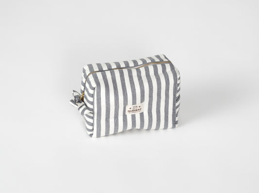 neceser rayas gris