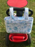 bolso carro little flores azul