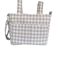 bolso carro max en vichy gris max