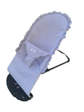 Funda hamaca Baby Bjorn con volantito Vichy gris classic
