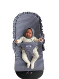 Funda hamaca Baby Bjorn con volantito Vichy negro